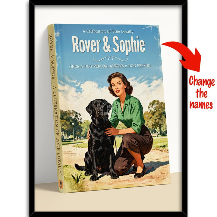 PERSONALISED COVER STORY | TRUE LOYALTY #1 A4 | 210 x 297mm | 8.3 x 11.7 inches / Framed Print: Black Timber Print Art