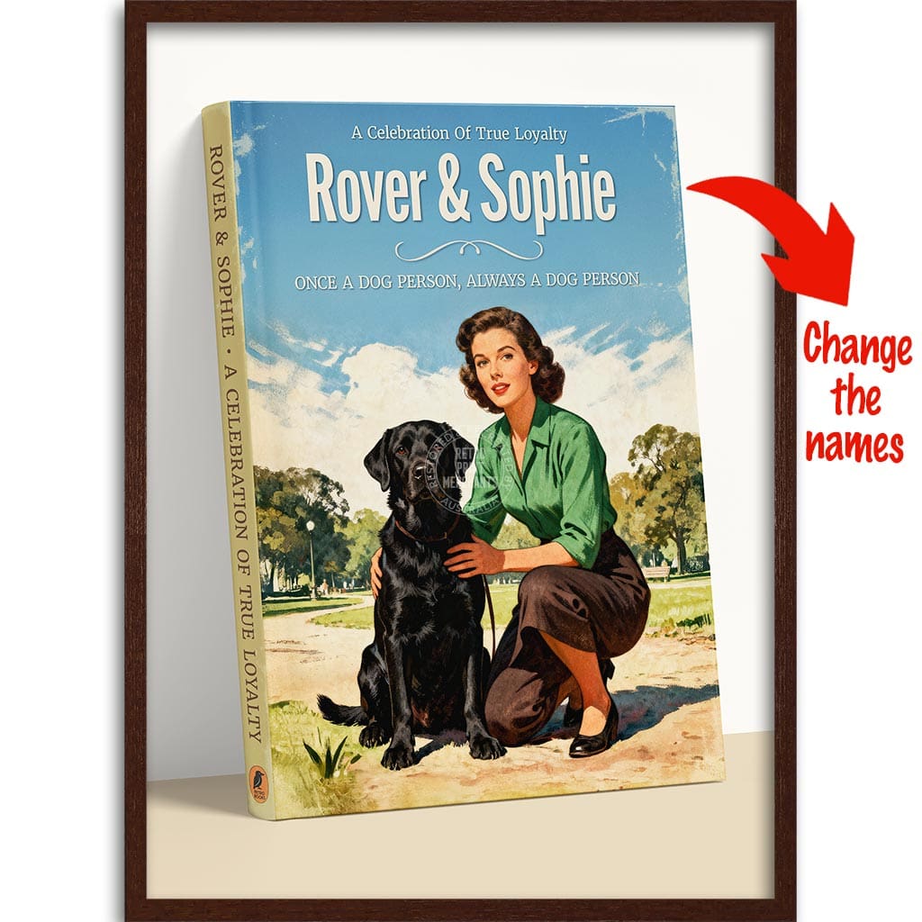 PERSONALISED COVER STORY | TRUE LOYALTY #1 A4 | 210 x 297mm | 8.3 x 11.7 inches / Framed Print: Chocolate Oak Timber