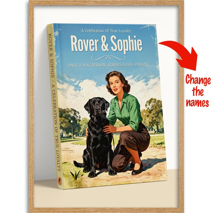 PERSONALISED COVER STORY | TRUE LOYALTY #1 A4 | 210 x 297mm | 8.3 x 11.7 inches / Framed Print: Natural Oak Timber