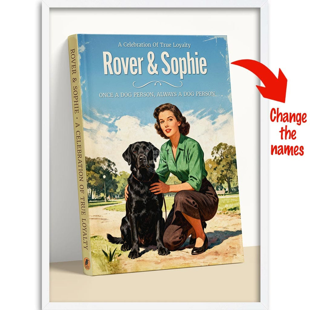 PERSONALISED COVER STORY | TRUE LOYALTY #1 A4 | 210 x 297mm | 8.3 x 11.7 inches / Framed Print: White Timber Print Art