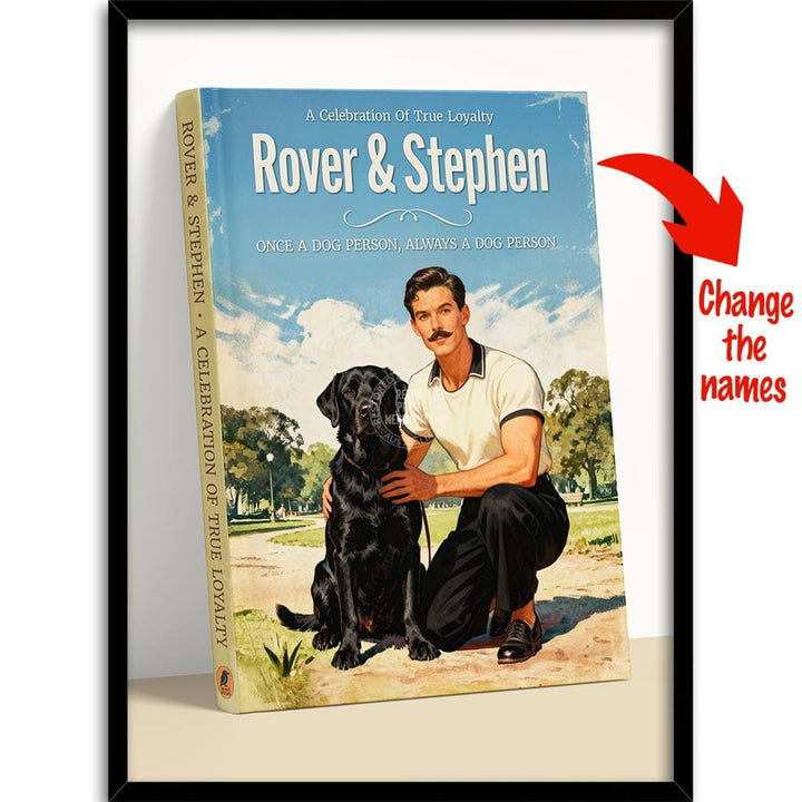 PERSONALISED COVER STORY | TRUE LOYALTY #2 A4 | 210 x 297mm | 8.3 x 11.7 inches / Framed Print: Black Timber Print Art