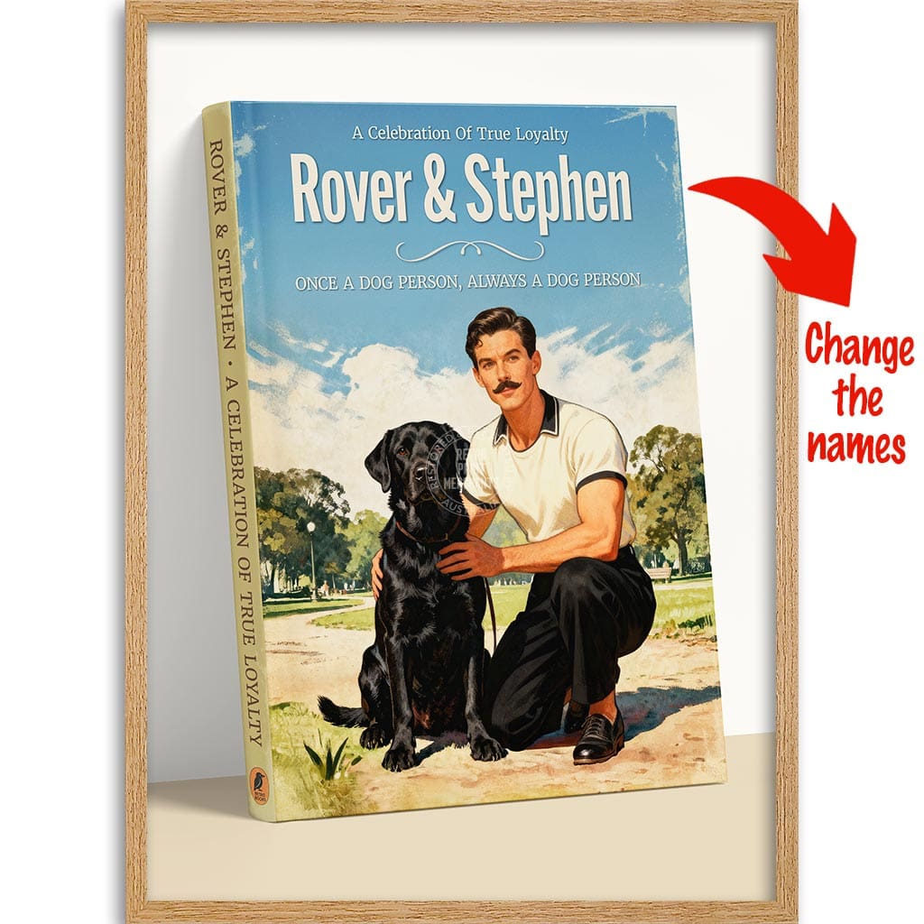 PERSONALISED COVER STORY | TRUE LOYALTY #2 A4 | 210 x 297mm | 8.3 x 11.7 inches / Framed Print: Natural Oak Timber