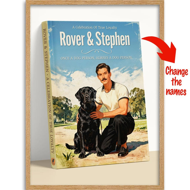 PERSONALISED COVER STORY | TRUE LOYALTY #2 A4 | 210 x 297mm | 8.3 x 11.7 inches / Framed Print: Natural Oak Timber