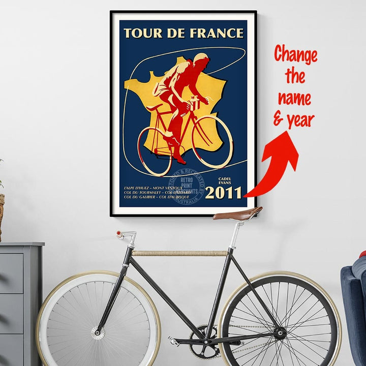 Personalised Tour De France | Print Art