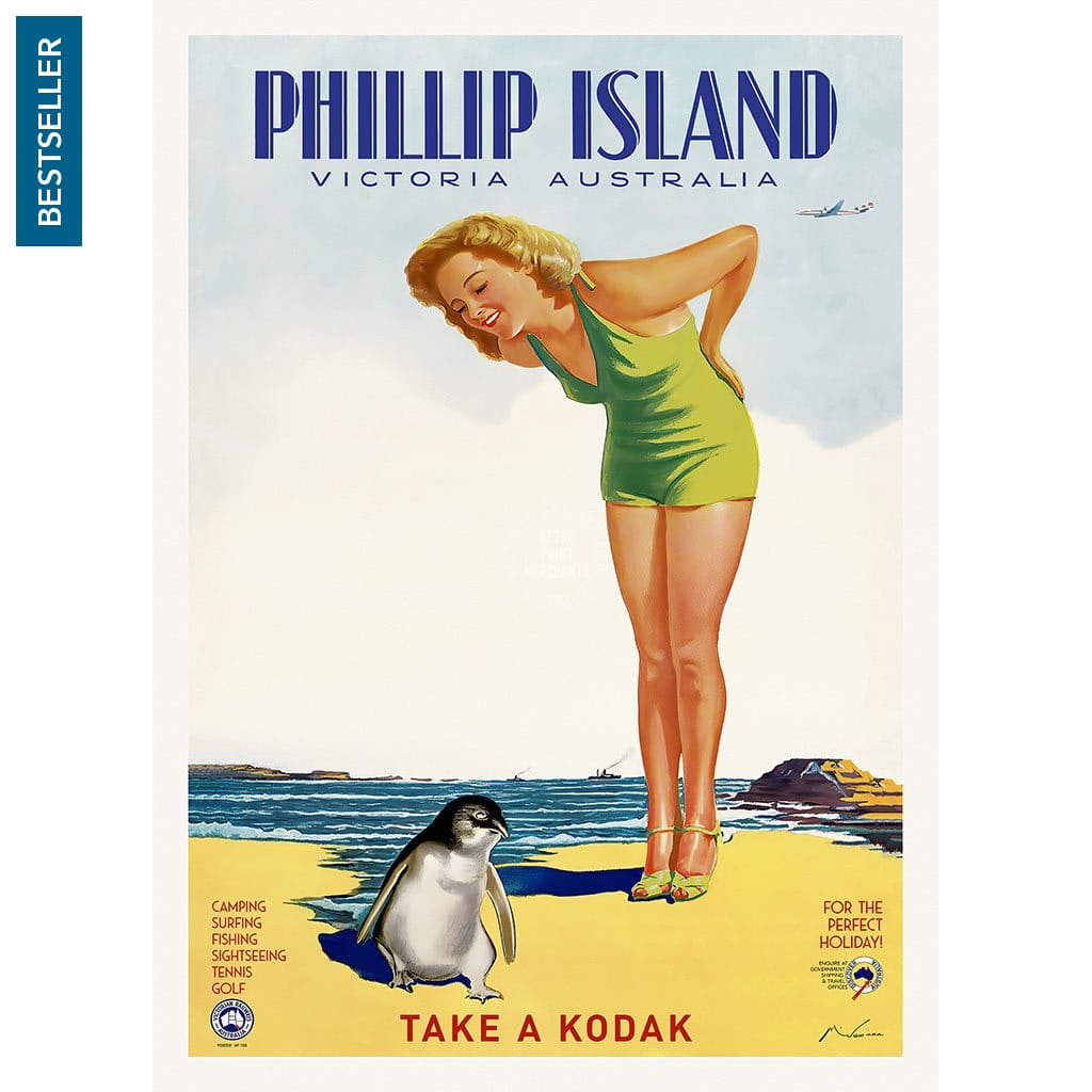 Phillip Island | Australia A3 297 X 420Mm 11.7 16.5 Inches / Unframed Print Art