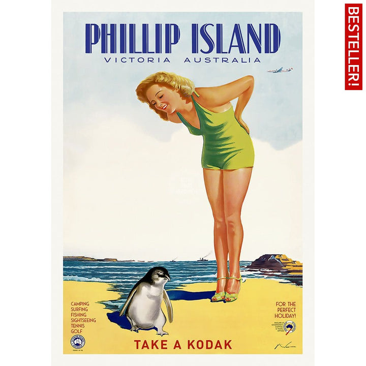 Phillip Island | Australia A3 297 X 420Mm 11.7 16.5 Inches / Unframed Print Art
