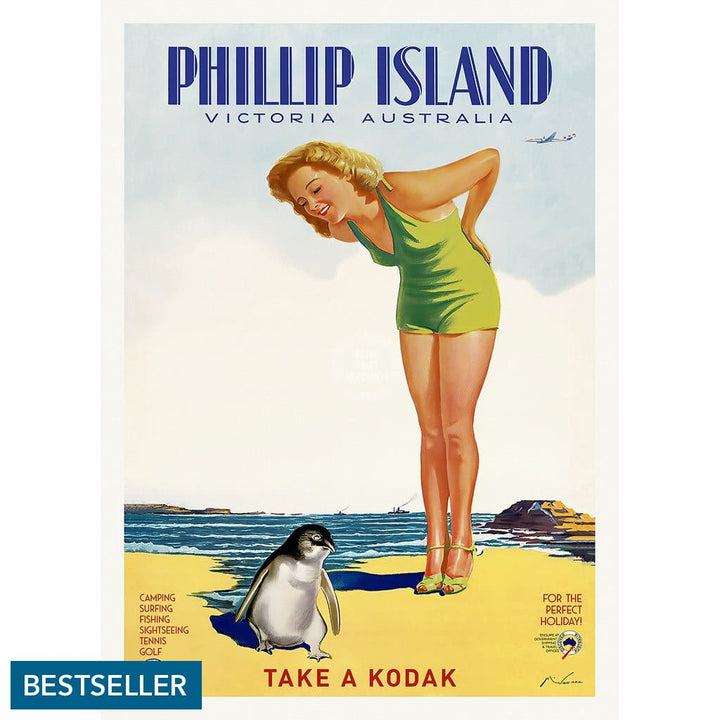 Phillip Island | Australia A3 297 X 420Mm 11.7 16.5 Inches / Unframed Print Art