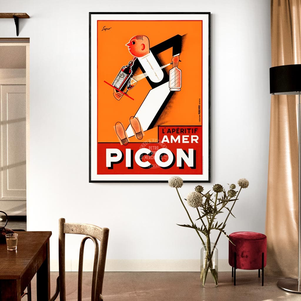 Picon Aperitif Waiter | France A3 297 X 420Mm 11.7 16.5 Inches / Unframed Print Art