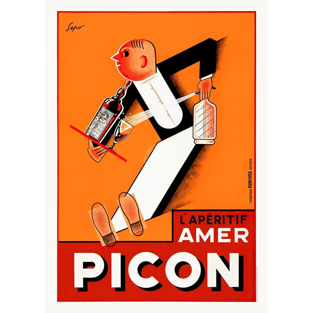 Picon Aperitif Waiter | France Print Art