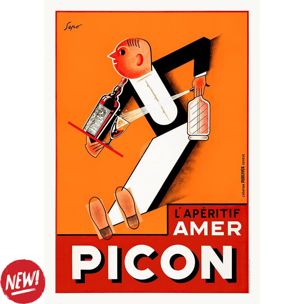 Picon Aperitif Waiter | France Print Art