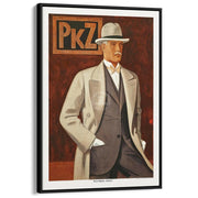 Pkz Menswear | Switzerland A3 297 X 420Mm 11.7 16.5 Inches / Canvas Floating Frame - Black Timber