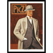 Pkz Menswear | Switzerland A3 297 X 420Mm 11.7 16.5 Inches / Framed Print - Black Timber Art