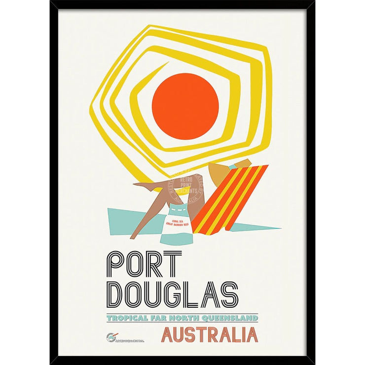 Port Douglas | Australia 422Mm X 295Mm 16.6 11.6 A3 / Black Print Art