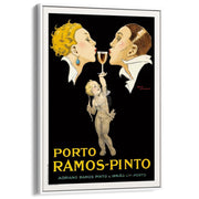 Porto Ramos-Pinto | France A3 297 X 420Mm 11.7 16.5 Inches / Canvas Floating Frame - White Timber