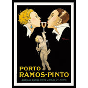 Porto Ramos-Pinto | France A3 297 X 420Mm 11.7 16.5 Inches / Framed Print - Black Timber Art