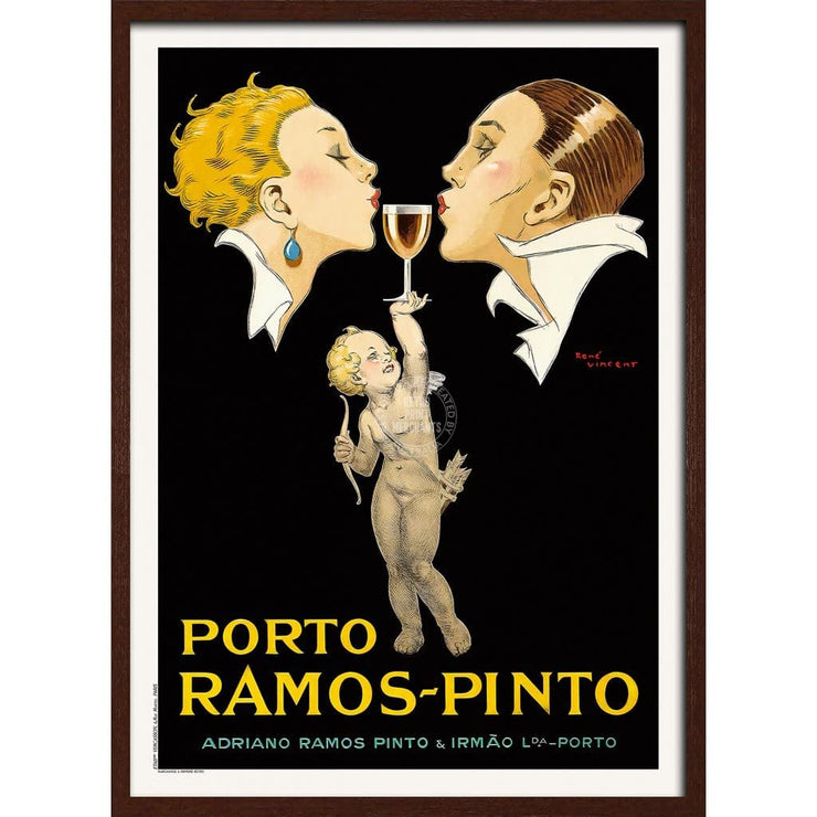 Porto Ramos-Pinto | France A3 297 X 420Mm 11.7 16.5 Inches / Framed Print - Dark Oak Timber Art