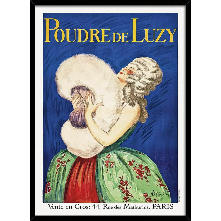 Poudre De Luzy 1919 | France A3 297 X 420Mm 11.7 16.5 Inches / Framed Print - Black Timber Art