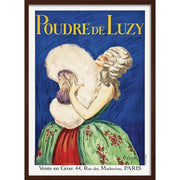Poudre De Luzy 1919 | France A3 297 X 420Mm 11.7 16.5 Inches / Framed Print - Dark Oak Timber Art