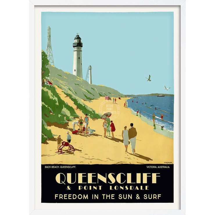 Queenscliff | Australia 422Mm X 295Mm 16.6 11.6 A3 / White Print Art