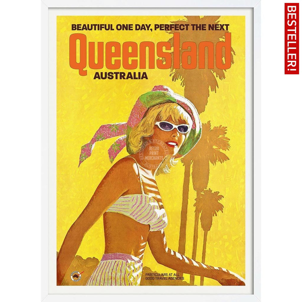 Queensland | Australia 422Mm X 295Mm 16.6 11.6 A3 / White Print Art