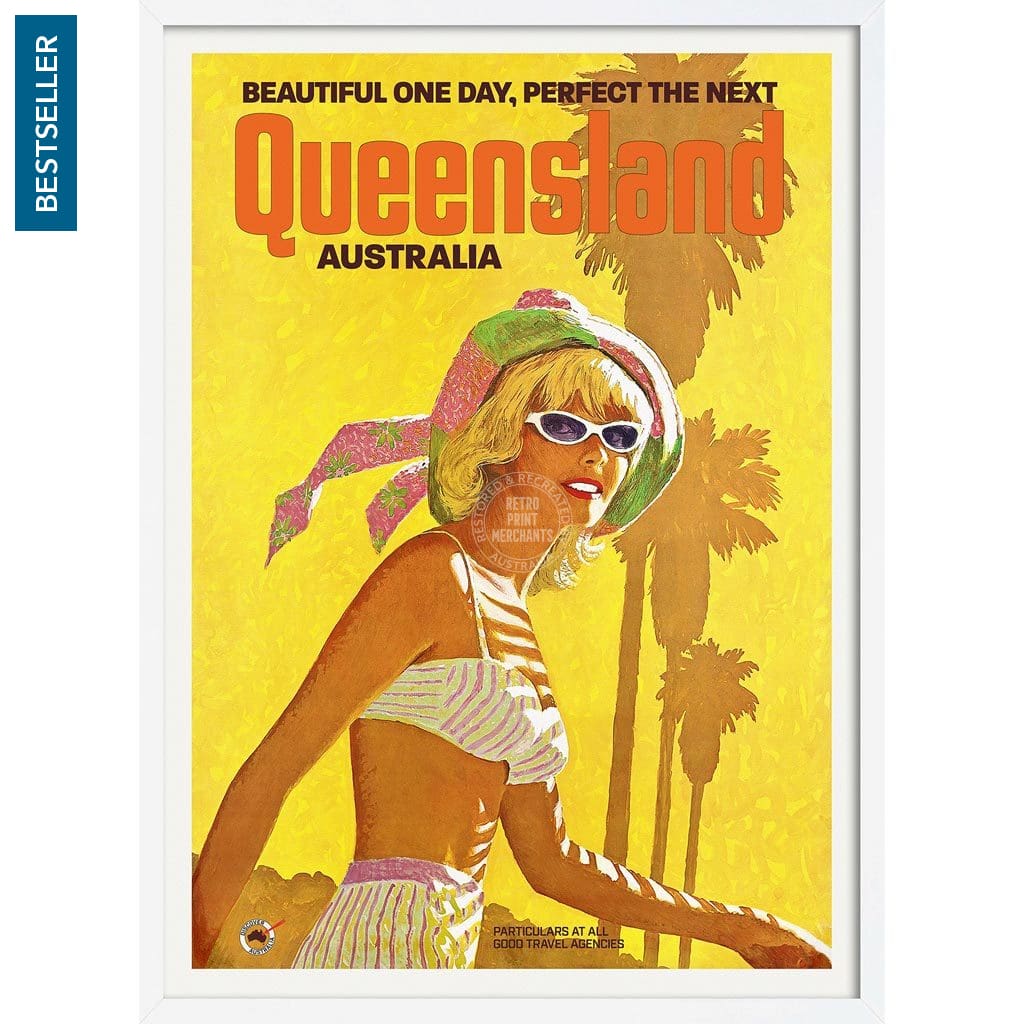 Queensland | Australia 422Mm X 295Mm 16.6 11.6 A3 / White Print Art