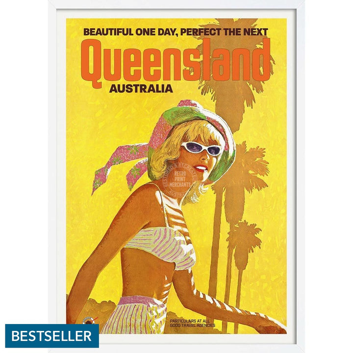 Queensland | Australia 422Mm X 295Mm 16.6 11.6 A3 / White Print Art