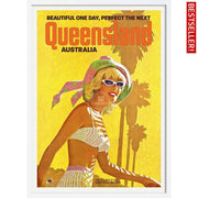 Queensland | Australia 422Mm X 295Mm 16.6 11.6 A3 / White Print Art