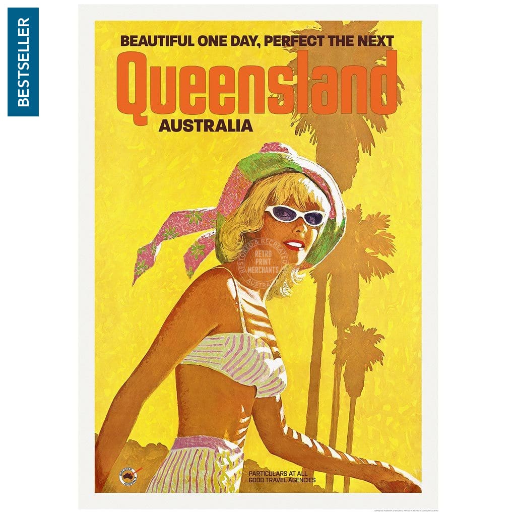 Queensland | Australia 422Mm X 295Mm 16.6 11.6 A3 / Unframed Print Art