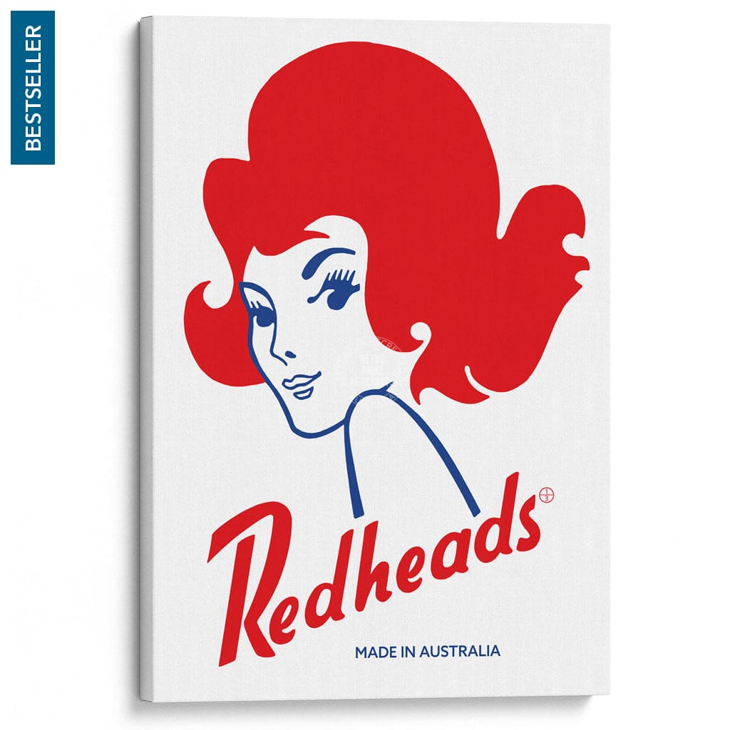 REDHEADS MATCHES 1971 | AUSTRALIA A3 | 297 x 420mm | 11.7 x 16.5 inches / Stretched Canvas Print Art