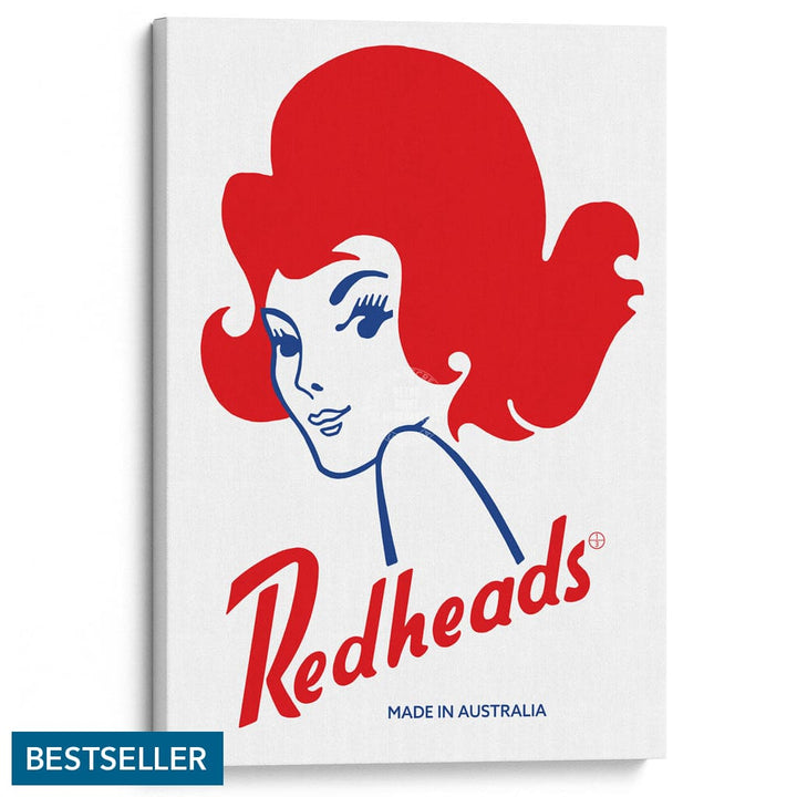 REDHEADS MATCHES 1971 | AUSTRALIA A3 | 297 x 420mm | 11.7 x 16.5 inches / Stretched Canvas Print Art