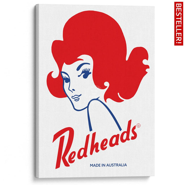 REDHEADS MATCHES 1971 | AUSTRALIA A3 | 297 x 420mm | 11.7 x 16.5 inches / Stretched Canvas Print Art