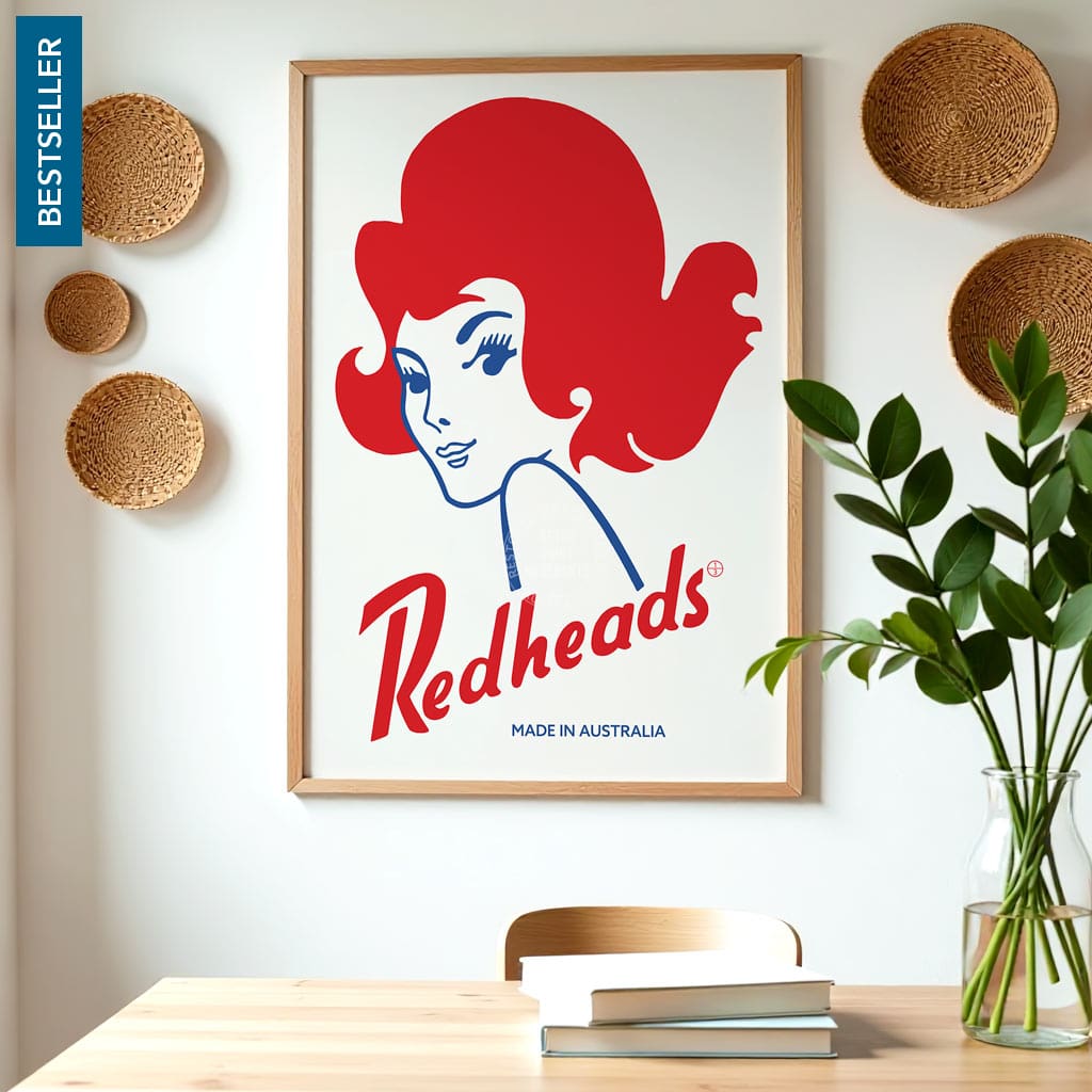REDHEADS MATCHES 1971 | AUSTRALIA Print Art