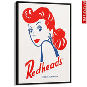 Redheads Matches | Australia A3 297 X 420Mm 11.7 16.5 Inches / Canvas Floating Frame - Black Timber