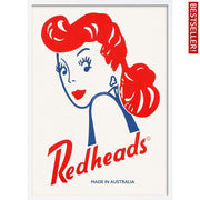 Redheads Matches | Australia A3 297 X 420Mm 11.7 16.5 Inches / Framed Print - White Timber Art