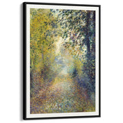 Renoir In The Woods | France A3 297 X 420Mm 11.7 16.5 Inches / Canvas Floating Frame - Black Timber