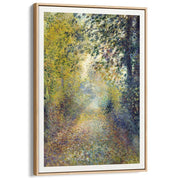 Renoir In The Woods | France A3 297 X 420Mm 11.7 16.5 Inches / Canvas Floating Frame - Natural Oak
