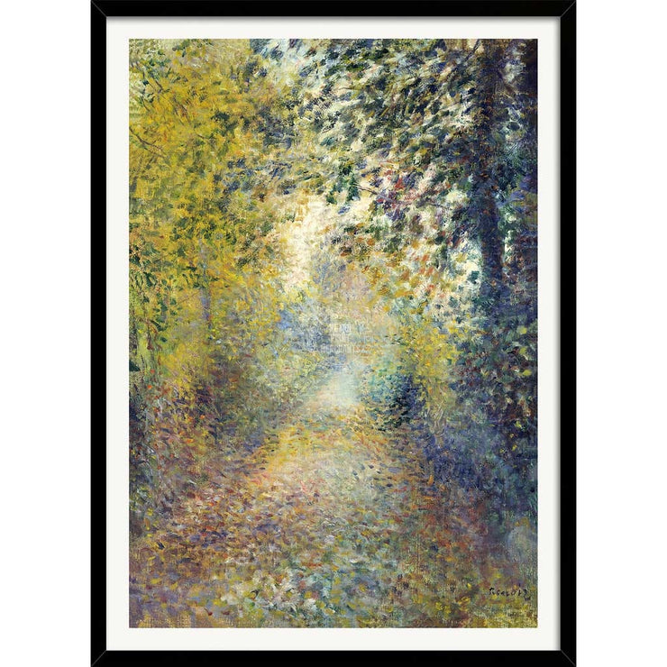 Renoir In The Woods | France A3 297 X 420Mm 11.7 16.5 Inches / Framed Print - Black Timber Art