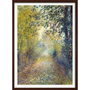 Renoir In The Woods | France A3 297 X 420Mm 11.7 16.5 Inches / Framed Print - Dark Oak Timber Art