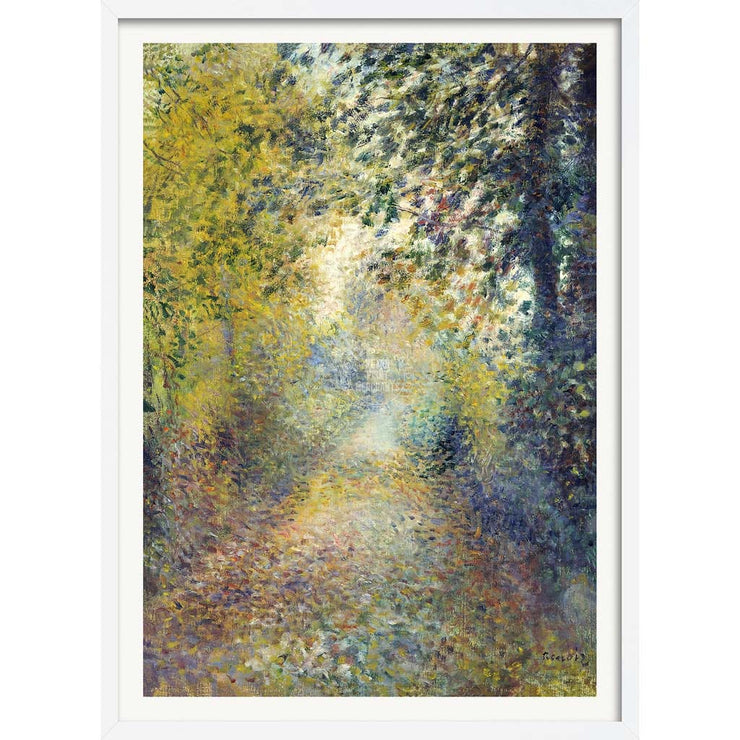 Renoir In The Woods | France A3 297 X 420Mm 11.7 16.5 Inches / Framed Print - White Timber Art