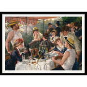 Renoir Luncheon Of The Boating Party | France A3 297 X 420Mm 11.7 16.5 Inches / Framed Print - Black