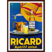 Ricard Apéritif | France 422Mm X 295Mm 16.6 11.6 A3 / Dark Oak Print Art