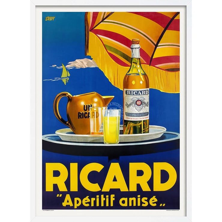 Ricard Apéritif | France 422Mm X 295Mm 16.6 11.6 A3 / White Print Art
