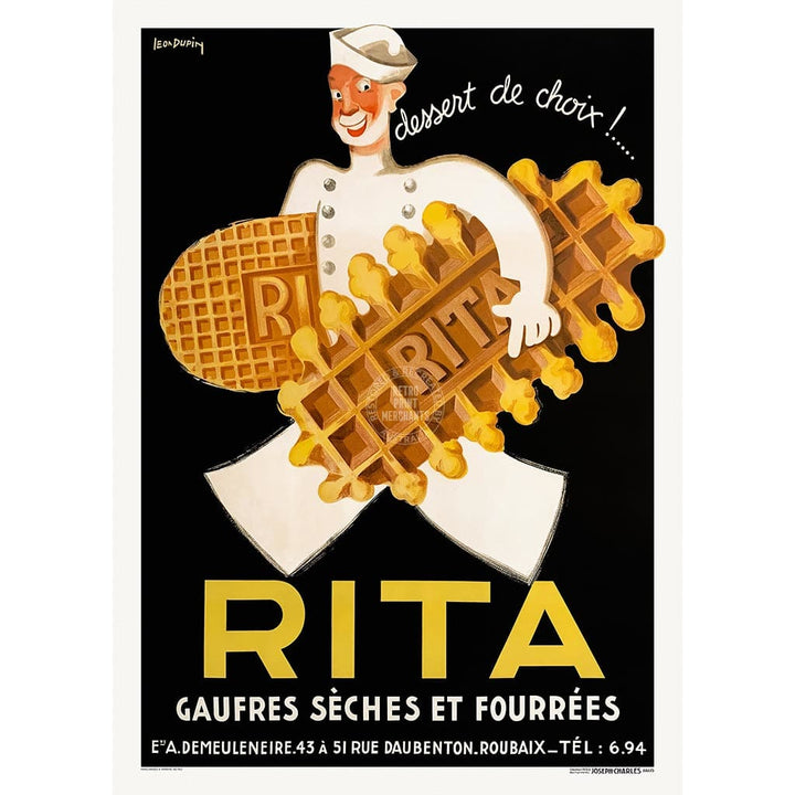 Rita The Dessert Of Choice | France A3 297 X 420Mm 11.7 16.5 Inches / Unframed Print Art