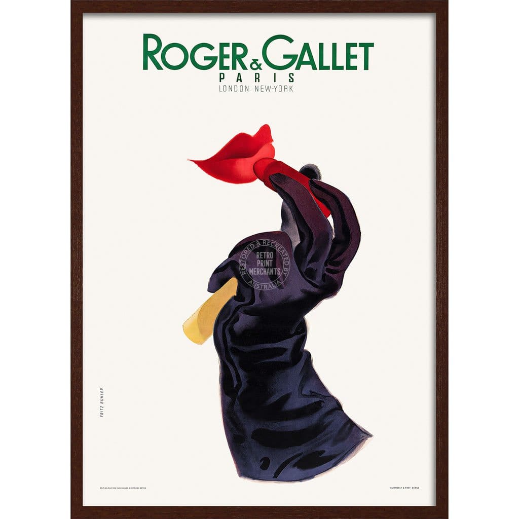 Roger & Gallet | France A3 297 X 420Mm 11.7 16.5 Inches / Framed Print - Dark Oak Timber Art