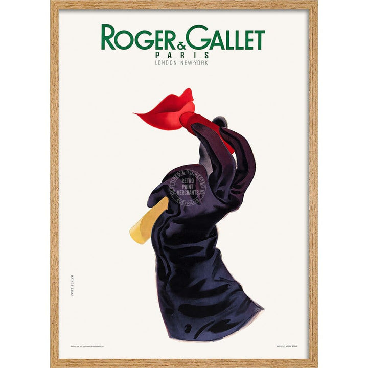 Roger & Gallet | France A3 297 X 420Mm 11.7 16.5 Inches / Framed Print - Natural Oak Timber Art