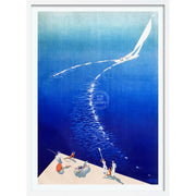 Sail Away | Hungary A4 210 X 297Mm 8.3 11.7 Inches / Framed Print: White Timber Print Art