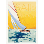 Sail | France A3 297 X 420Mm 11.7 16.5 Inches / Unframed Print Art