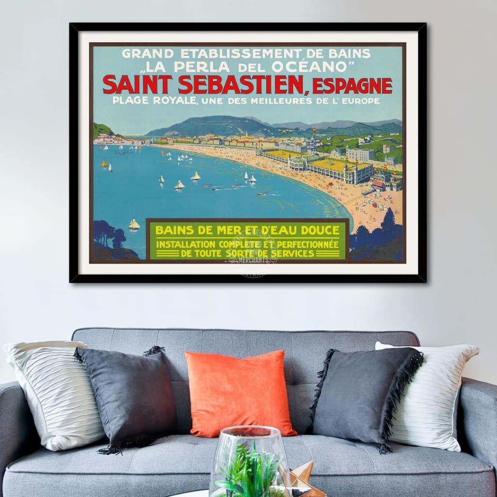 San Sebastien Espagne | Spain Print Art