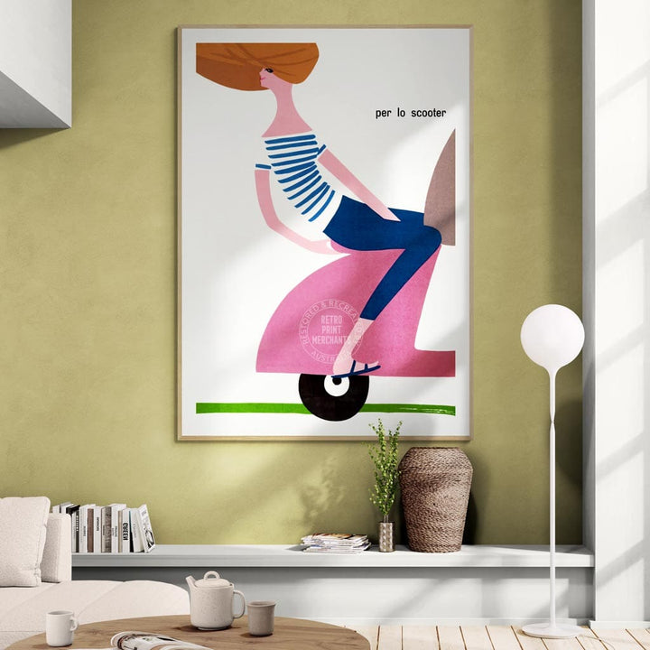 SCOOTER FREEDOM | ITALY A3 | 297 x 420mm | 11.7 x 16.5 inches / Unframed Print Print Art