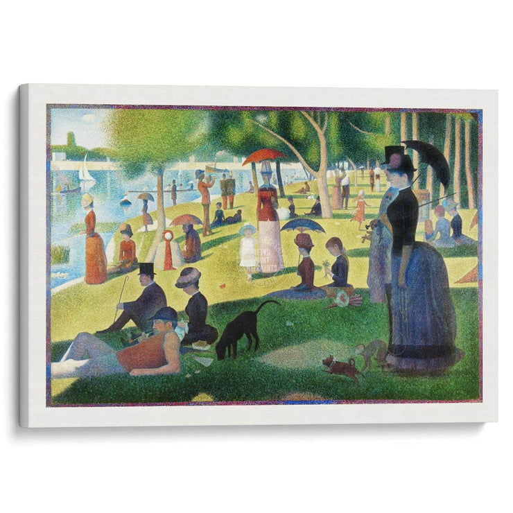 Seurat La Grande Jatte | France A3 297 X 420Mm 11.7 16.5 Inches / Stretched Canvas Print Art